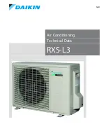 Предварительный просмотр 1 страницы Daikin RXS-L3 Technical Data Manual