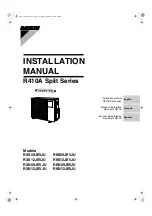 Preview for 1 page of Daikin RXS09JEVJU Installation Manual