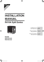 Preview for 1 page of Daikin RXS15LVJU Installation Manual