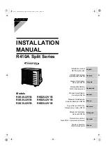 Preview for 1 page of Daikin RXS20J2V1B Installation Manual