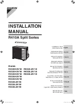 Daikin RXS20K2V1B Installation Manual preview