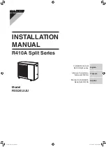 Preview for 1 page of Daikin RXS24LVJU Installation Manual