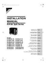 Daikin RXS50J2V1B Installation Manual предпросмотр