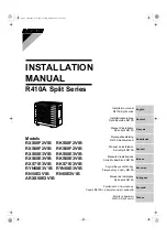 Preview for 1 page of Daikin RXS71E3V1B Installation Manual