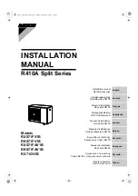 Preview for 1 page of Daikin RXS71FV1B Installation Manual