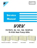 Preview for 1 page of Daikin RXYQ72 Serivce Manual