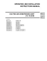 Preview for 1 page of Daikin RY24PEVLK Operation And Installation Instructions Manual