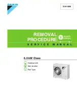 Daikin RYN60HV1A Removal Procedure предпросмотр