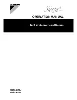 Предварительный просмотр 1 страницы Daikin Siesta ADEQ71A7VEB Operation Manual