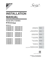 Предварительный просмотр 1 страницы Daikin Siesta ATXN25MV1B7 Installation Manual