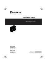 Preview for 1 page of Daikin Sky Air Alpha RZAG71N7V1B Installation Manual