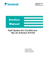 Предварительный просмотр 1 страницы Daikin Sky Air B-Series R-410A Service Manual