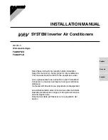 Daikin SkyAir FAQ18PVJU Installation Manual preview