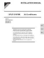 Preview for 1 page of Daikin SkyAir FAQ18TAVJU Installation Manual