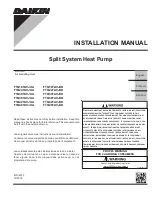 Daikin SkyAir FTQ18TAVJUA Installation Manual preview