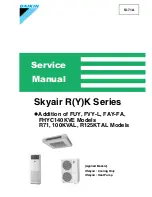 Preview for 1 page of Daikin Skyair RY71K Service Manual