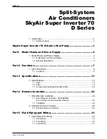 Preview for 2 page of Daikin SkyAir Super Inverter 70 D Series Service Manual