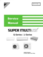 Daikin SUPER MULTI NX G Series Service Manual предпросмотр