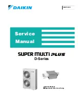 Daikin Super Multi Plus D-Series Service Manual предпросмотр