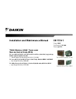 Daikin T9000 Installation And Maintenance Manual preview