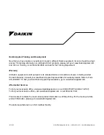 Preview for 12 page of Daikin THC02 Installation And Maintenance Manual