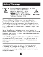 Preview for 3 page of Daikin TSTATD1100-2 Owner'S Manual And Installation Instructions