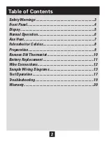 Preview for 2 page of Daikin TSTATD2100-2 Owner'S Manual And Installation Instructions