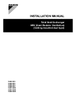 Daikin VAM1000FC Installation Manual preview