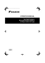 Preview for 1 page of Daikin VAM150FC Operation Manual