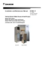 Daikin VHC Installation And Maintenance Manual предпросмотр