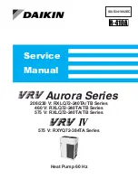 Daikin VRV Aurora RXLQ-TATJU Series Service Manual предпросмотр