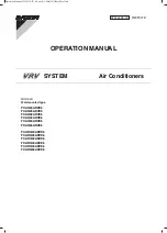 Daikin VRV FXAQ20ARVE6 Operation Manual preview