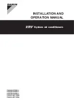 Daikin VRV FXMQ50P7VEB9 Installation And Operation Manual preview