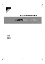 Preview for 1 page of Daikin VRV III REYQ10PY1 Installation Manual