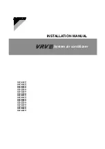 Preview for 1 page of Daikin VRV III REYQ18PY1 Installation Manual