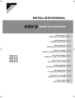 Preview for 1 page of Daikin VRV III REYQ8PY1B Installation Manual