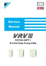 Daikin VRV III RXYQ5-54PY1 Service Manual preview