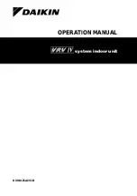 Предварительный просмотр 1 страницы Daikin VRV IV HXHD125A8V1B Operation Manual