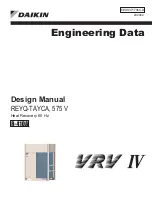 Preview for 1 page of Daikin VRV IV REYQ-TAYCA Design Manual