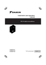 Предварительный просмотр 1 страницы Daikin VRV IV RXMLQ8T7Y1B Series Installation And Operation Manual