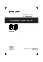 Daikin VRV IV+ RXYTQ8U7YF Installer And User Reference Manual предпросмотр