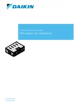 Daikin VRV system FXMQ200AXVMB Installer And User Manual preview