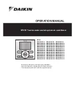 Daikin VRV W T Series Operation Manual preview