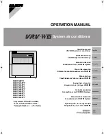 Preview for 1 page of Daikin VRV-WIII RWEYQ10PY1 Operation Manual