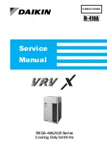 Daikin VRV X RXQ10ARYFK Service Manual предпросмотр