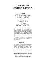 Предварительный просмотр 1177 страницы DaimlerChrysler LH New Yorker 1994 Electronic Service Manual