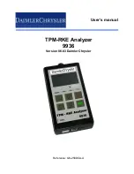 Preview for 1 page of DaimlerChrysler TPM-RKE Analyzer 9936 User Manual