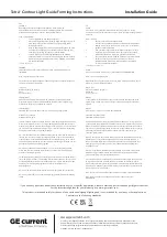 Preview for 9 page of Daintree GE current Tetra Contour Installation Manual