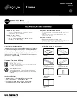 Daintree GE Forum Frame IND739 Installation Manual preview