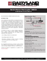 Preview for 1 page of Dairyland SSD Series Installation Instructions